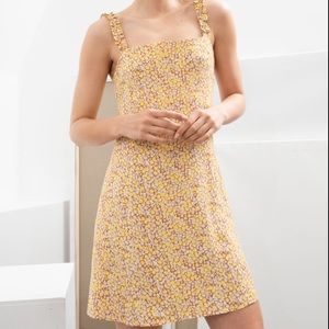 & Other Stories Ruffle Strap Mini Dress